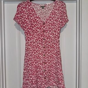 Floral Button-Down Dress Junior XL